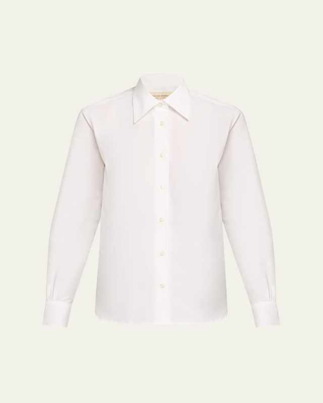Ella Long-Sleeve Cotton Poplin Shirt